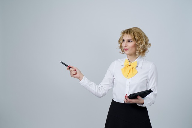 confident leader presenting in modern European meeting room premium professional environment
